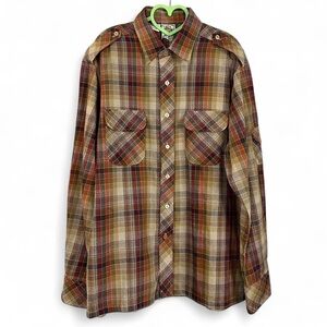 Vintage Kennington plaid button up shirt